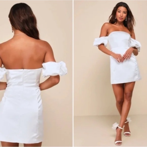 LULUS Mystery ***BRIDAL BUNDLE*** Shower Honeymoon Bachelorette Reception Elope - Picture 7 of 16